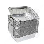 C barquette 50pcs 9700ml sans couvercle jetable en aluminium barbecue spcial bote en aluminium bote ...