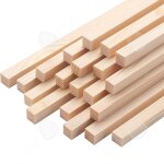 C bois 100pcs 400x5x5mm bton en bois carr lame bouleau carre poteau en bois tiges carres en bois ...