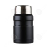 C boîte alimentaire isotherme 550ml 8x8x15cm noir acier inoxydable sous vide tasse de cuisson à isolation ... C boîte alimentaire isotherme 550ml 8x8x15cm noir acier inoxydable sous vide tasse de cuisson à isolation ...