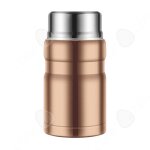 C bo�te alimentaire isotherme en acier inoxydable or 750ml sous vide pot � rago�t sous vide tasse de ...