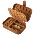 C bo�te � bijoux 16x11x5cm bo�te de rangement vintage portable pour petits colliers et bijoux cloisons ...