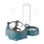 C bol gamelles en acier inoxydable chats et chiens inclin�e anti - renversement animaux de compagnie ...