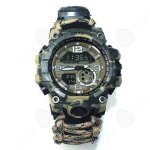 C bracelets de survie 6 en 1 montre - bracelet de survie en plein air avec paracord boussole thermom�tre ...