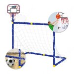 But de foot et panier de basket 2 en 1 - non spcifi - 88 cm - abs - pour enfants - mixte