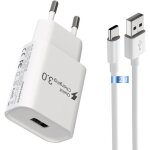 Type - c chargeur rapide pour samsung galaxy a16 a15 a14 a13 a12 4g / 5g s10 s9 s8 a04s a05s a33 a23 ...