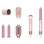 C ensemble de brosse soufflante 5 en 1 1300w grande vitesse peigne  air chaud 3 niveaux rglables brosse ...