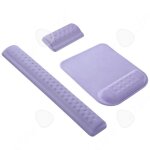 C ensemble repose - poignet et tapis de souris 3pcs mousse  mmoire de forme violet doux et antidrapant ...