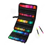 C feutres 168 couleurs feutres de couleur feutres lavables feutres pointe fine feutres aquarellablest ...