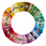 C fil  broder 150pcs fil  broder color fil  broder color en polyester et coton tiss  la main 6 ...