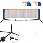 C filet de badminton 61 m filet de tennis portable filet de badminton exterieur avec grille pliante en ...