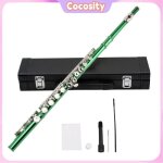 C flute 16 key white copper set avec outils de nettoyage et sac portable pour les �tudiants d�butants ...