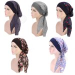 C foulard taille unique 5pcs matire en coton pur avec bandeau antidrapant en polyester confort durable ...