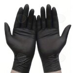 C gants jetables 100 pcs gants jetables en nitrile r�sistants � lhuile et de qualit� alimentaire r�sistance ...