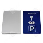 Disque de stationnement - confozen - 15x11x2. 5cm - plastique - lger - bleu