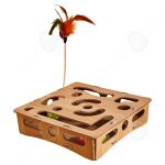 C jouets pour chats pour chat en forme de bote labyrinthe pour creuser des trous boule de piste teaser ...