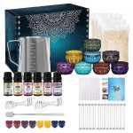 C kit de fabrication de bougies 550 ml 21 cm 6 huiles essentielles 8 flacons de couleurs créez facilement ... C kit de fabrication de bougies 550 ml 21 cm 6 huiles essentielles 8 flacons de couleurs créez facilement ...