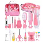 C kit de soins pour b�b� taille 28 x 25 x 5 cm 20 pi�ces ensemble de coupe - ongles de rangement portable ...