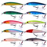 C leurres de p�che 10 pcs kit leurre souple de p�che app�t de p�che bo�te daccessoires de p�che poissons ...