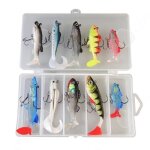C leurres de pche kit 10 pcs pvc 10cm leurre souple pour brochet truite bar leurre souple pour brochet ...