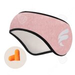 C masque de nuit 2 en 1 rose bandeau pour dormir et cache oreille avec bouchons doreilles cache - yeux ...