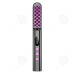 Mini brosse lissante passionova pour cheveux sans fil 35w portable avec affichage num�rique 3 r�glages ...