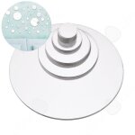 C miroir mural 34 pcs miroir rond autocollant 3d amovible en acrylique d�coratif et cr�atif en verre ...