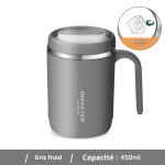Pas thermos 450 ml structure en acier inoxydable 304 isotherme avec paille double paroi anti - brlure ...