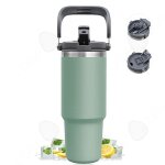 C mug isotherme 900ml mug lsotherme portabilit� tasse isol�e sous vide thermos tasse en acier inoxydable ...