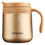 C mug isotherme cafe 350ml en acier inoxydable avec poigne et couvercle tasses  caf mug isotherme ...
