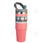 C mug isotherme cafe 890ml en double acier inoxydable avec poigne grande capacit tasse  caf de voiture ...