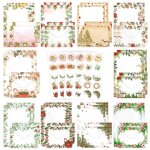 C papier  lettres 21x14cm papier offset 160 pcs enveloppes et autocollants inclus style frais diffrents ...