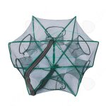 C pi�ges � m�n�s 6 trous p�che pi�ge net p�che automatique nylon shrimp net cage pliable crabe poisson ...