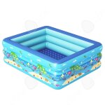 C piscine fond � bulles souple en pvc �pais espace g�n�reux pour 2 ou 3 utilisateurs gonflage ultra - ...