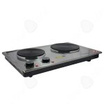 C plaque de cuisson plaque chauffante double r�chaud �lectrique m�nager double br�leur 1000w + 1500w ...