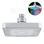 C pommeau de douche � effet pluie 15x15x15 cm avec lumi�res led color�es �nergie hydro�lectrique haute ...
