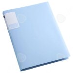 C protege - document trois chemises bleues contenant un classeur a4 morandi avec 30 pages � feuilles ...