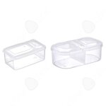 C rangement frigo 2pcs portable bo�te de rangement pour r�frig�rateur organiseur frigo cusine bac rangement ...