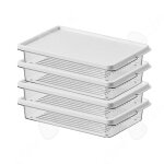 C rangement frigo 4pcs 205x135x4cm bote rangement pour rfrigrateur organiseur frigo cusine bac rangement ...
