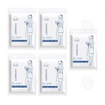 C serviettes de bain 5pcs 70x140cm serviettes de bain jetables portable emballage individuel doux respirant ...