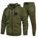 C surv�tement homme taille l 2pcs v�tements de sport ensemble de sport pour homme pantalon de jogging ...