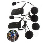 C talkie walkie 2pcs mont sur la tte sans fil interphone en forme de couteur tanches avec micro pour ...