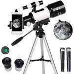 C tlescope 70mm pour enfants et dbutants facile  utiliser solide poids se connecte au tlphone portable ...