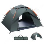 C tente de camping 3 personnes tente pop up impermable ventile avec double couche 2 portes pour randonne ...