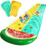 C toboggan aquatique pvc 610x150cm avec 2 planches gonflables paissie toboggan  eau tapis de glisse ...