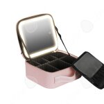 C trousse de maquillage 26x26x11cm trousse de maquillage avec miroir plein cran et lumire led intelligente ...