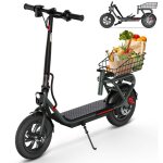 C10 - trottinette lectrique tout terrain pliable - 12 roues - peak moteur 400w - avec sige et panier ...