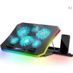 C12 ventilateur pc portable rgb de jeu bureaurefroidisseur pour ordinateur portable 156 - 173support ...