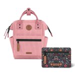 Cabaia sac  dos de loisirs rose pour femme et homme - adventurer recycled velvet backpack s gold coast ...