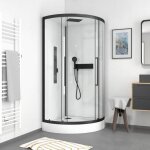 Cabine de douche 1 / 4 de cercle rond - 90x90x217cm - factory 2 round