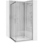 Cabine de douche rea city 90x90 paroi et porte de douche nickel bross 90x90x190cm + receveur de douche ...